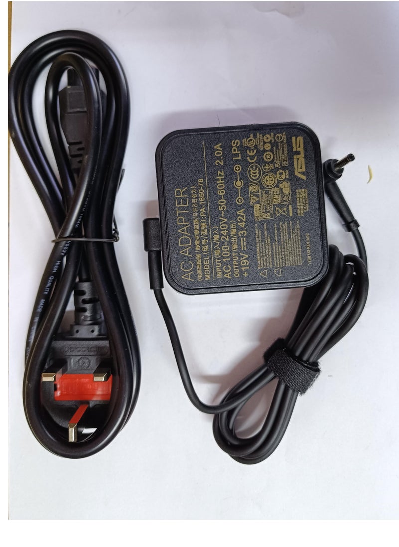 CSF LAPTOP AC ADAPTER ASUS 65W 19.5V  3.42A 4.0mm*1.35mm SMALL PIN  - Image 1