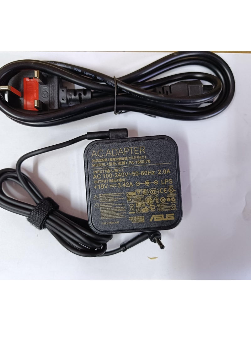 CSF LAPTOP AC ADAPTER ASUS 65W 19.5V  3.42A 4.0mm*1.35mm SMALL PIN  - Image 2