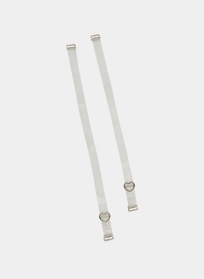 ستايلي 9-Piece Transparent Strap with Metal Trim