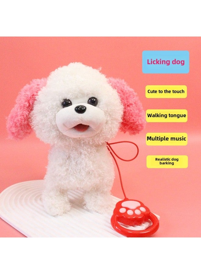 Children's Simulation Plush Toy Boys And Girls Teddy Dog Leash Music Doll Walking Can Call Song Dance Wholesale-Color:Brown - Image 2
