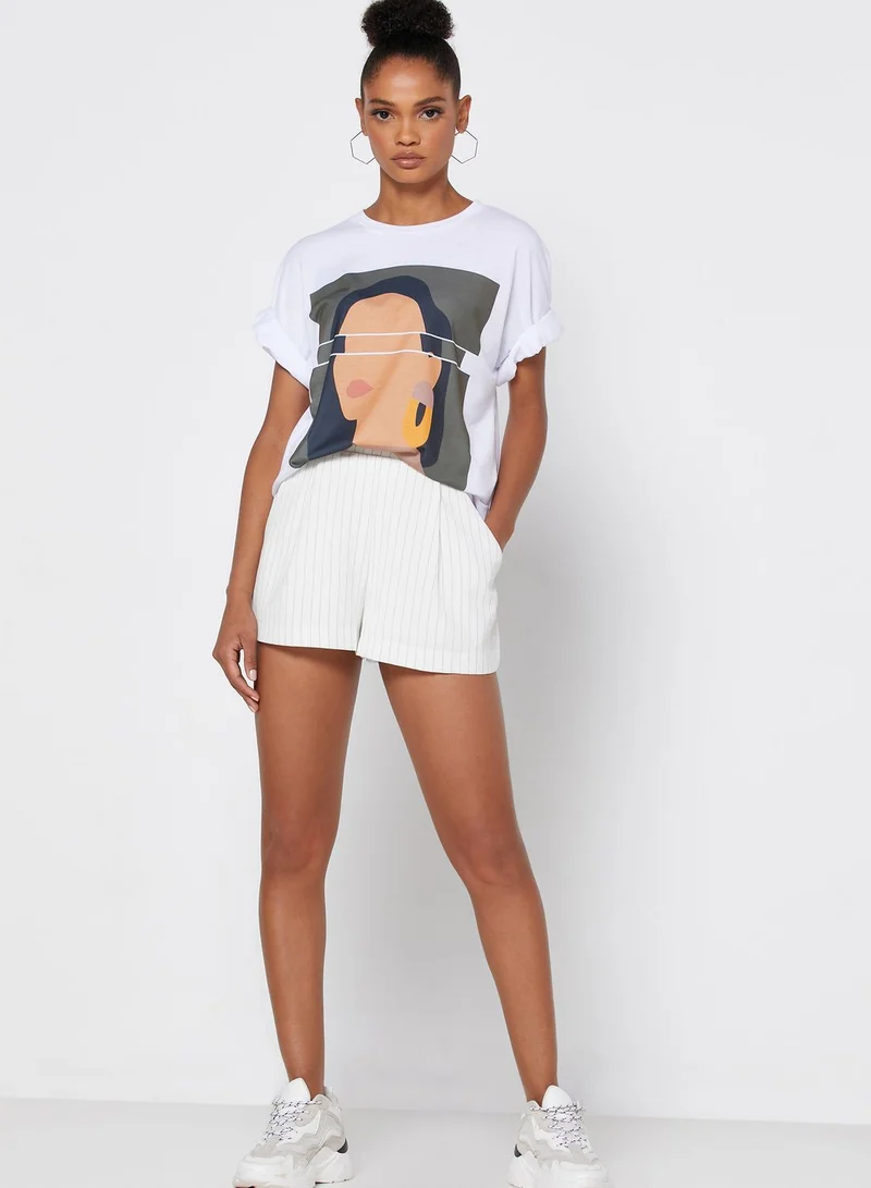 Ginger Super Oversized Printed T-Shirt
