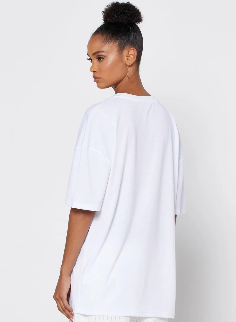 Ginger Super Oversized Printed T-Shirt