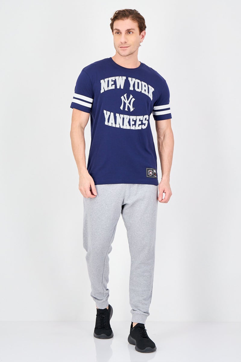 Fanatics x MLB Men Sportswear Fit New York Yankees Foundation T-Shirt, Navy - Image 4