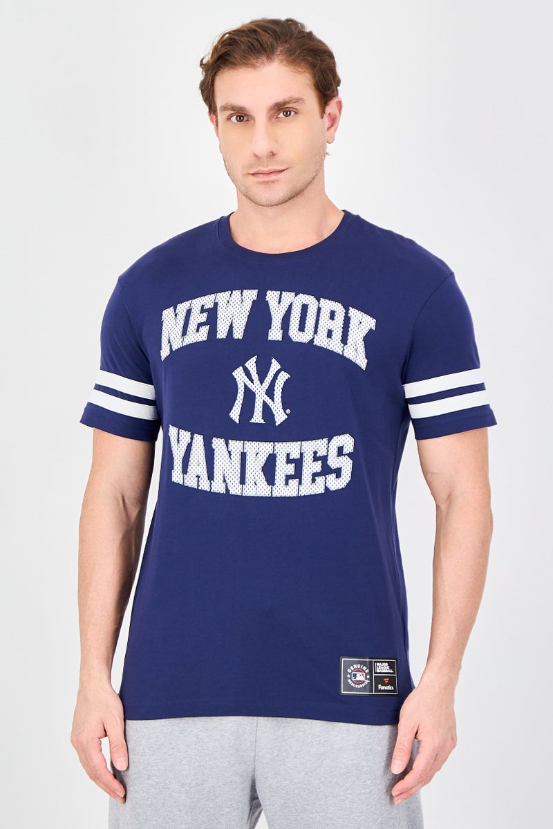 Fanatics x MLB Men Sportswear Fit New York Yankees Foundation T-Shirt, Navy - Image 1