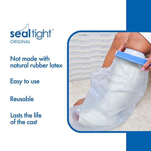 Brownmed - Seal-Tight Original Cast & Bandage Protector - Adult Arm Cast Protector for Shower & Swimming - Reusable, Waterproof Cast Shower Cover - Adult Short Arm Wide - Image 5