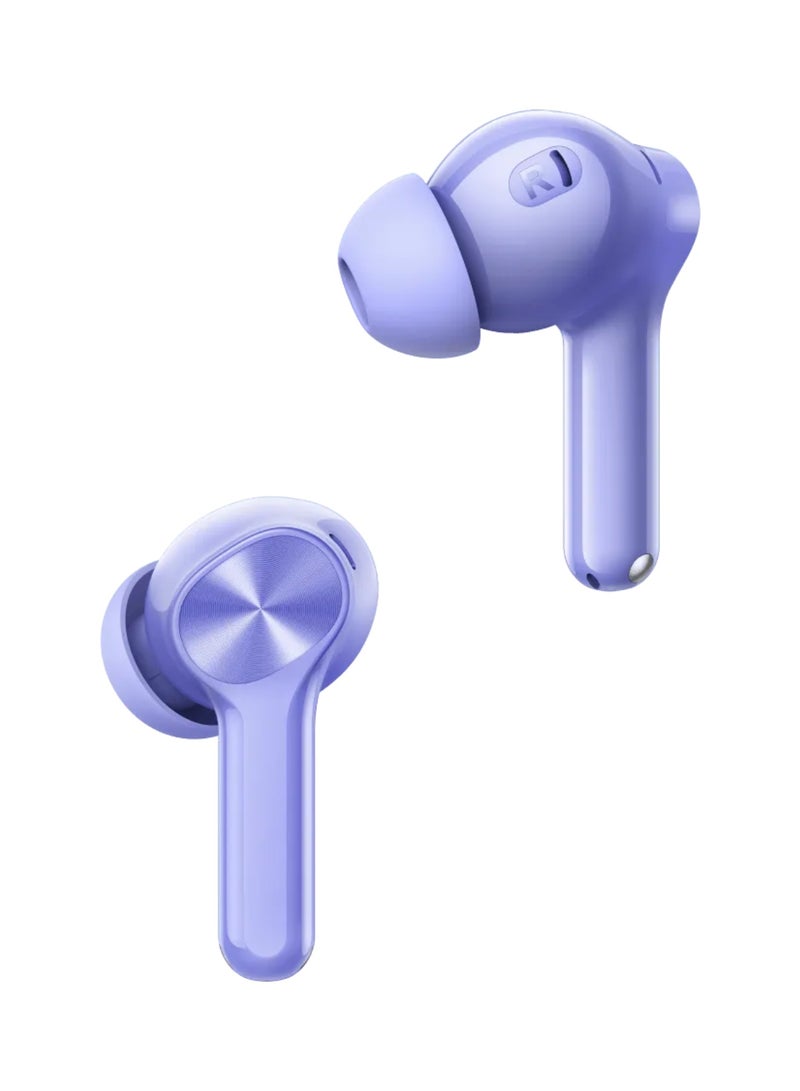 ريل مي Buds T200 Lite Wireless Earbuds 12.4mm Bass 48h Battery Quad-mic Noise Cancellation Dual-device IPX4 Waterproof Type-C Charging purple - Image 4