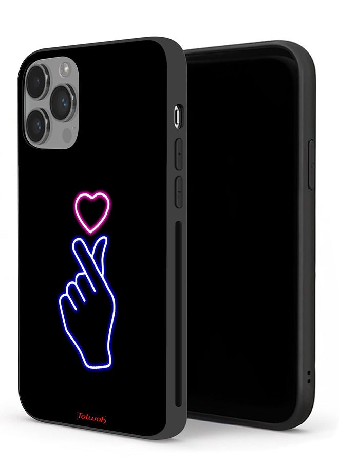 Tolwak Apple iPhone 14 Pro Max Protective Case Snap Heart Art - Image 1