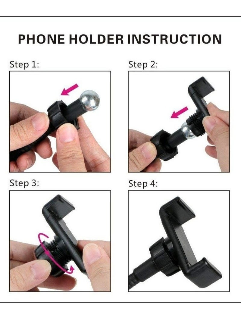 ELTRAZONE Light Stand for Live Stream, Selfie Ring Light with Webcam Mount for Logitech C925e, C922x, C930e,C922,C930,C920 - Image 3