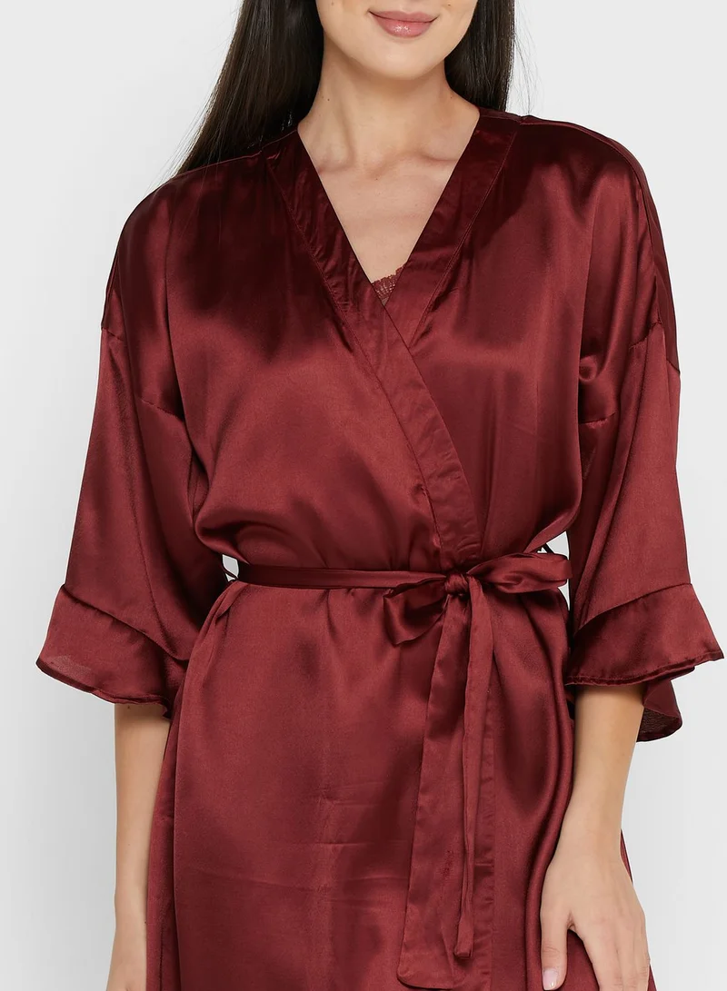 ELLA 2 Piece Slip Dress & Robe Set