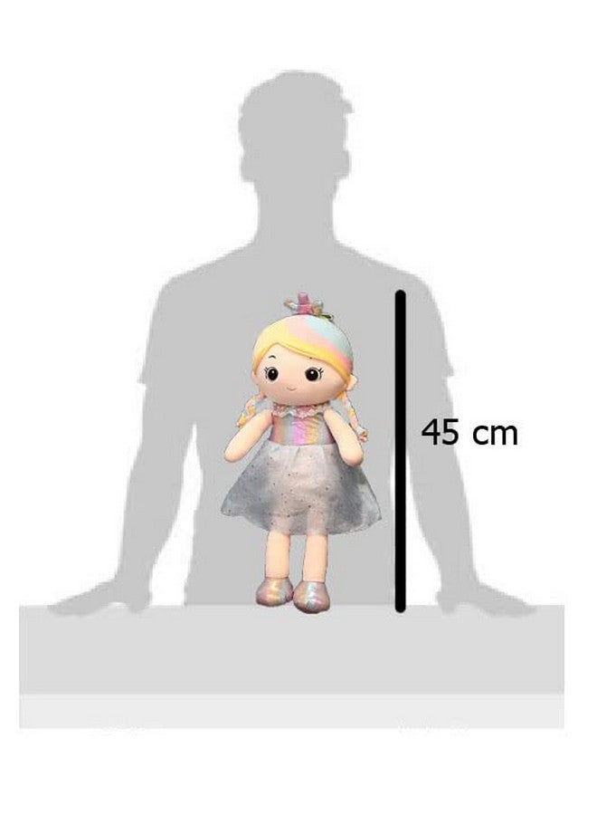 تيكلز دمى حيوانات محشوة ناعمة على شكل أميرة كبيرة لطيفة من تيكلز لغرفة الأطفال (الحجم: 45 سم، اللون: أزرق) - Image 4