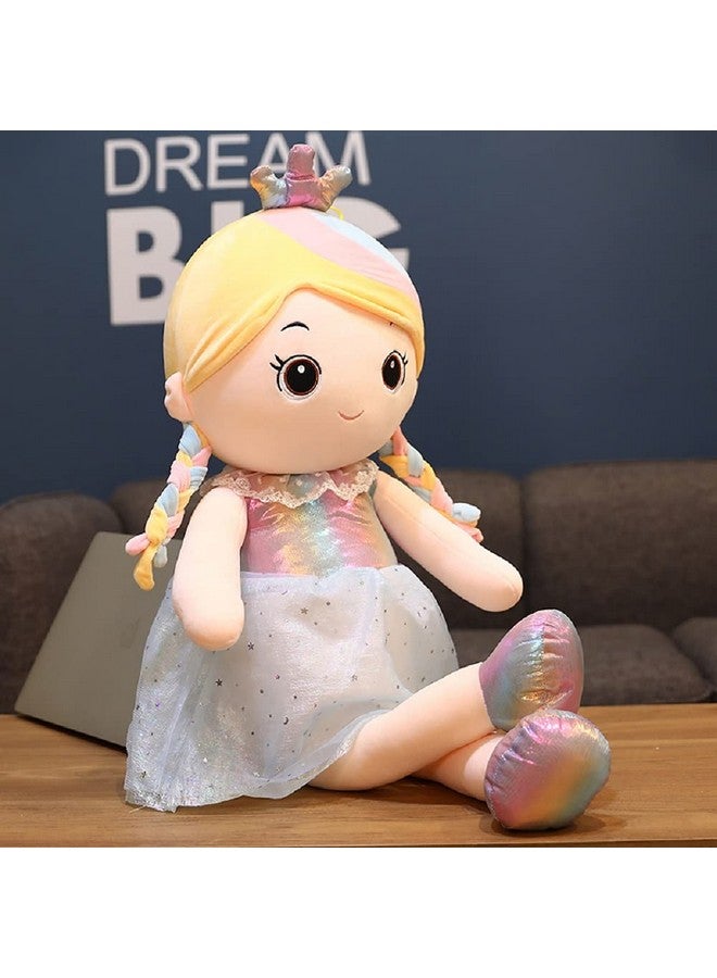 تيكلز دمى حيوانات محشوة ناعمة على شكل أميرة كبيرة لطيفة من تيكلز لغرفة الأطفال (الحجم: 45 سم، اللون: أزرق) - Image 3