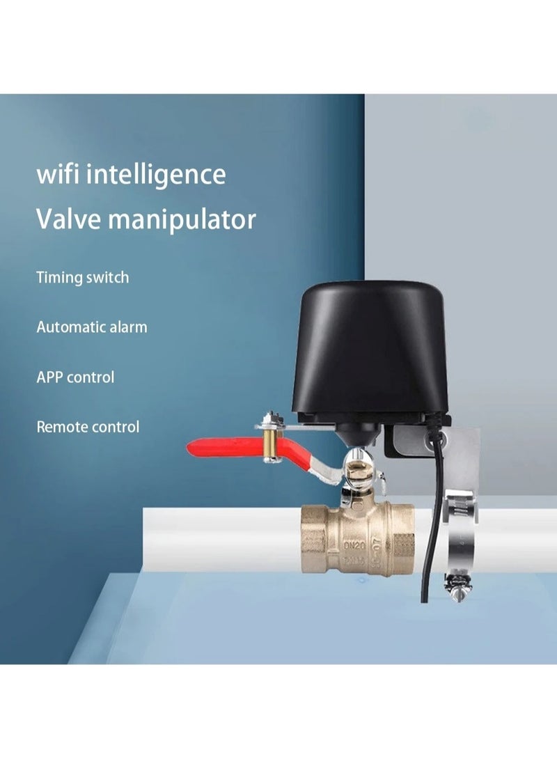 Tuya Zigbee Smart Valve Controller for Gas and Water, Remote Timing Control via Smart Life App, Compatible with Alexa and Google Home for Smart Home Automation