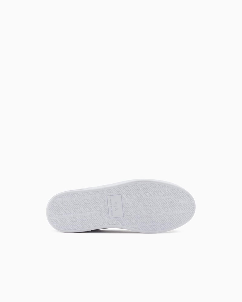 Armani Exchange Men's London Sneaker, Brilliant White, 9 - Image 4
