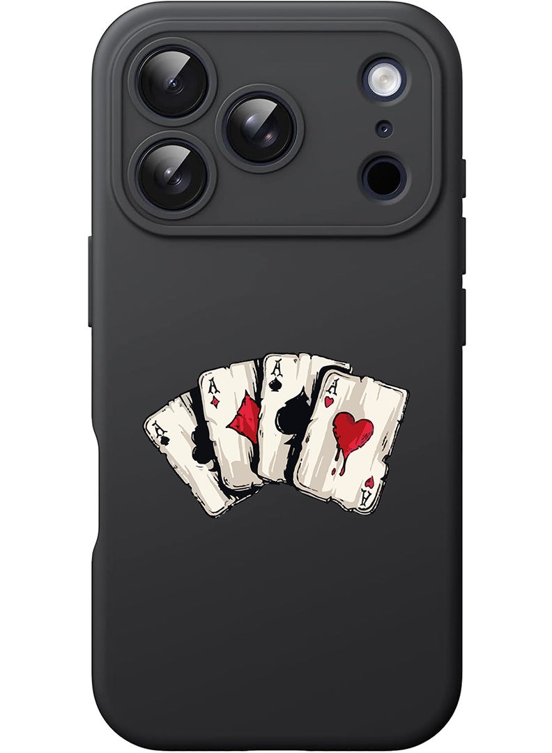 Theodor Protective Slim Fit Case Liquid Silicone Cover with Full Body Protection Anti-Scratch Shockproof Case For Apple iPhone 17 Pro (Black) aces 2 - Image 1