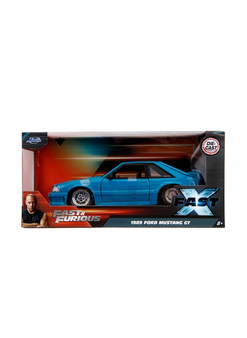 Jada Toys Fast & Furious 1:24 1989 Ford Mustang GT Die-Cast Car, Toys for Kids and Adults  - Image 4