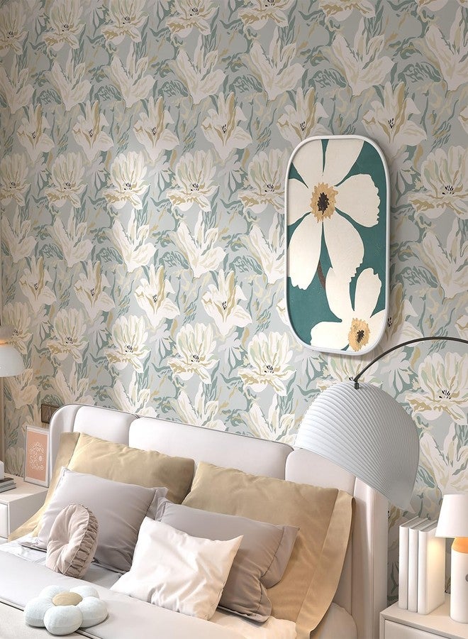 Theper 78.8" × 17.3" Floral Peel and Stick Wallpaper Waterproof Contact Paper Self Adhesive Removable Wallpaper - Image 2