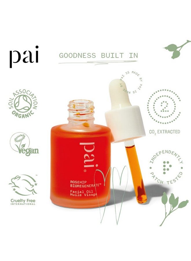 Pai Skincare Organic Rosehip Bioregenerate Universal Facial Oil Natural Vegan Sensitive Skincare (0.34 Fl Oz 10 Ml) - Image 3