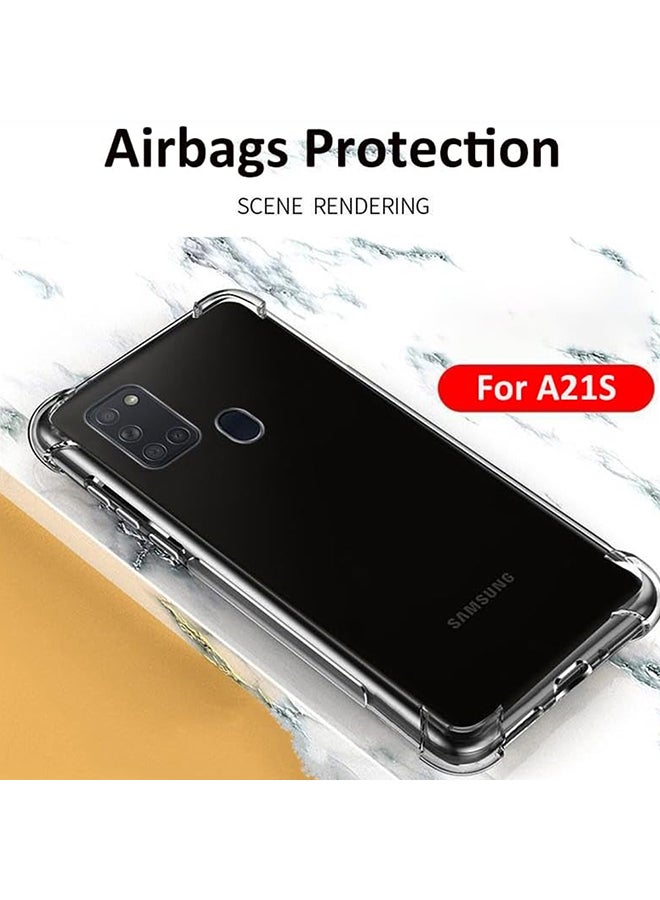 O Ozone Military Grade Clear Case Compatible With Samsung Galaxy A21s| Transparent Shockproof Protective Cover | Anti-Yellow Hard PC + Soft TPU Hybrid Case | Drop Protection & Slim Design - Image 5
