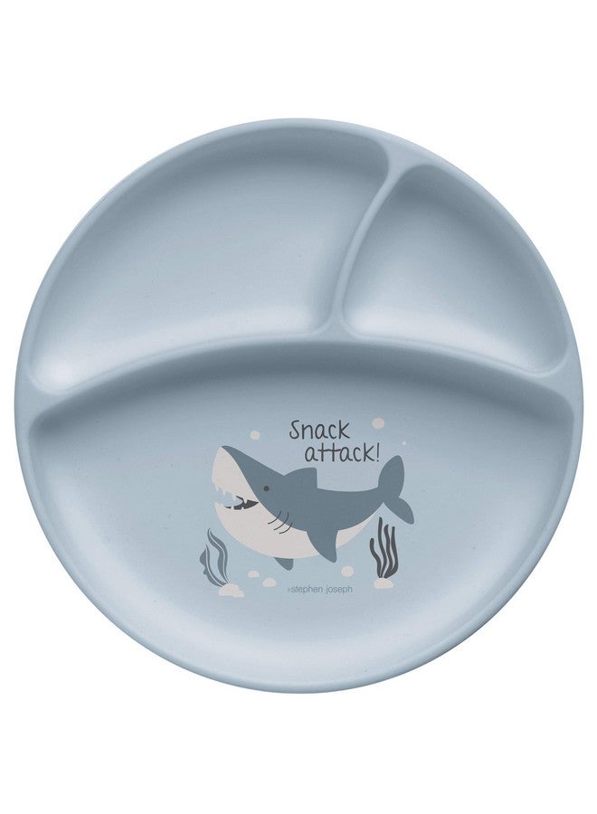 Stephen Joseph Silicone Baby Plate, One size, Shark - Image 1