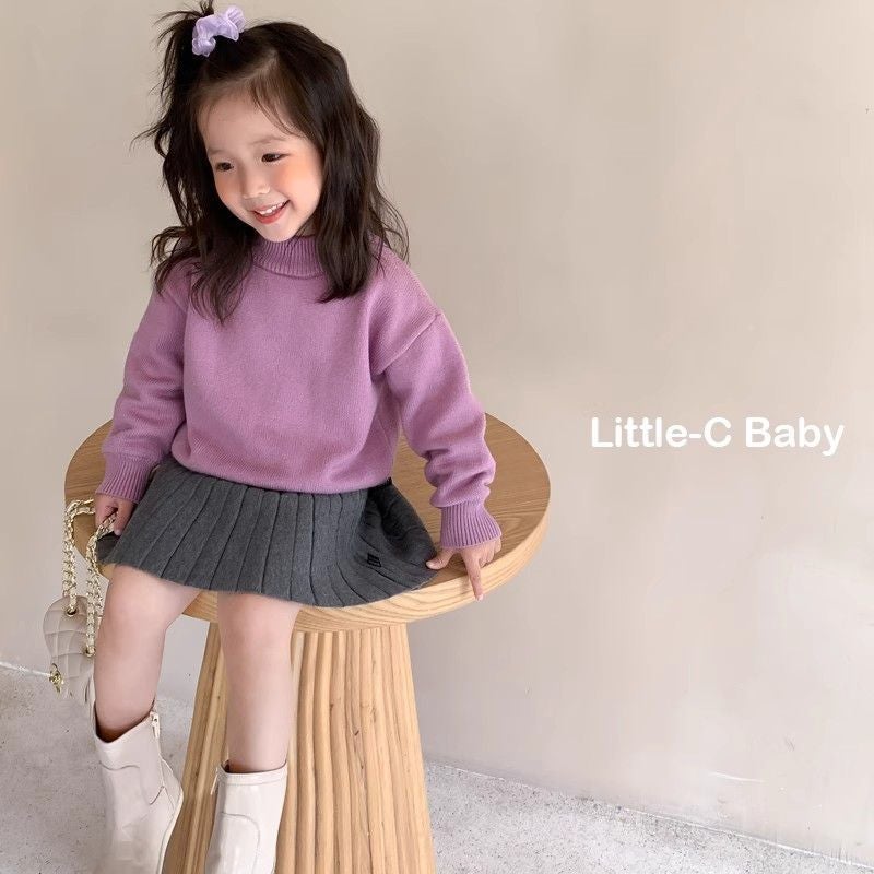 Collocation Must Enter! Fashion Children'S 2025 Autumn New Women'S Baby Knitted Pleated Skirt Short Skirt - Image 5