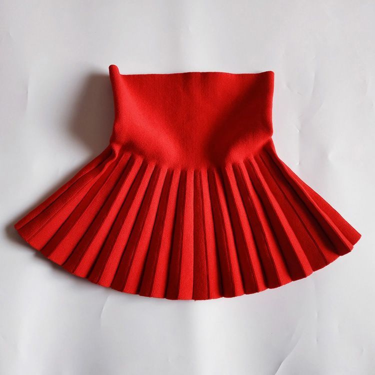 Collocation Must Enter! Fashion Children'S 2025 Autumn New Women'S Baby Knitted Pleated Skirt Short Skirt - Image 1