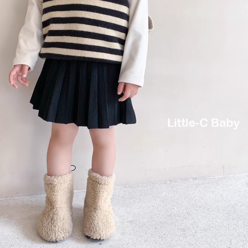 Collocation Must Enter! Fashion Children'S 2025 Autumn New Women'S Baby Knitted Pleated Skirt Short Skirt - Image 4