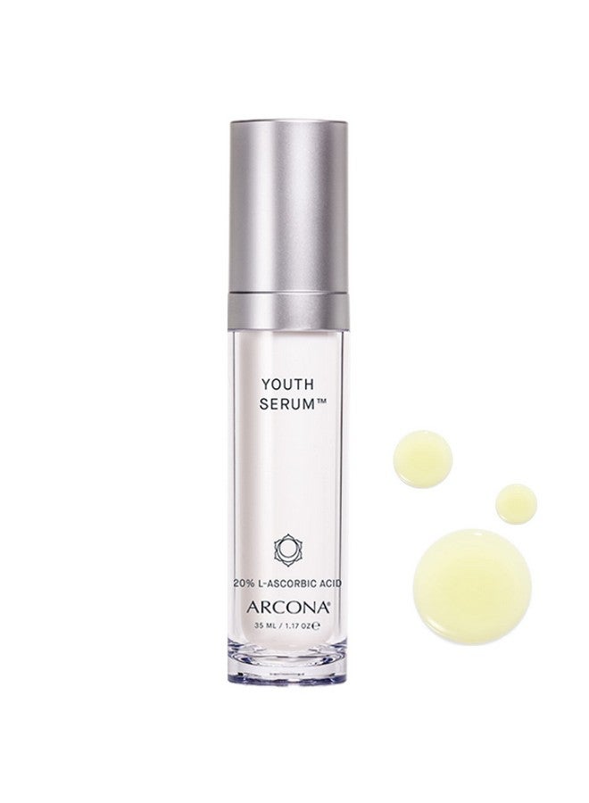 Arcona Youth Serum 20% Vitamin C Bioflavonoids From Wine Extract Brightens Tones + Firms Skin. Made In The Usa - Image 1