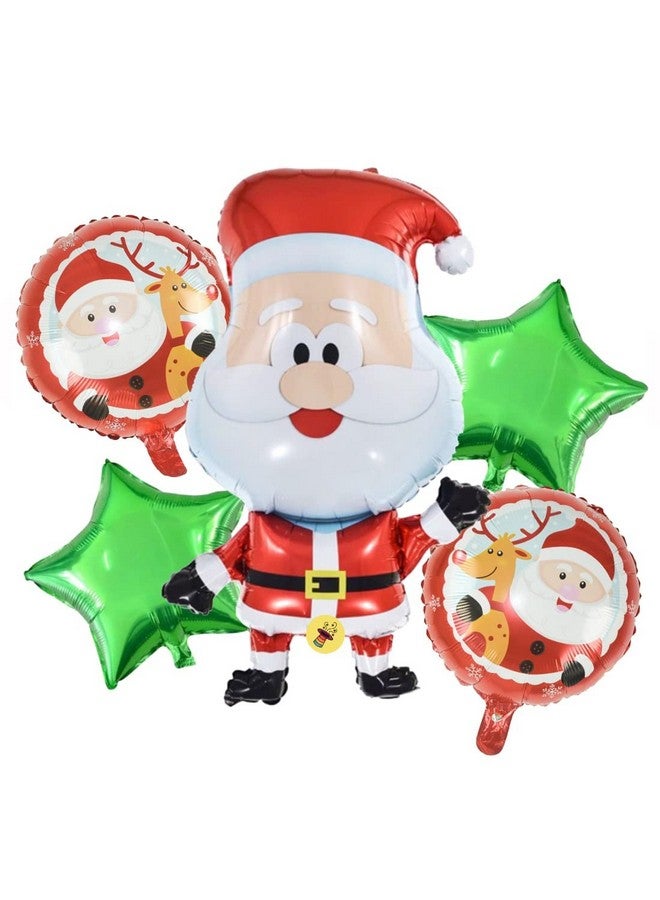 Atpata Funky Christmas Theme Baby Shower Title Phrase Text Foil Balloons for Baby Shower Party Decoration (Little Santa Coming Soon) - Image 3