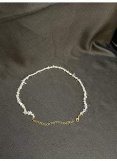Kehribar Point Amber Point Moonstone Natural Stone Necklace  - Image 4