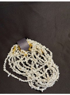 Kehribar Point Amber Point Moonstone Natural Stone Necklace  - Image 3