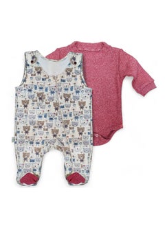Baby set of two pieces, bodysuit + undershirt