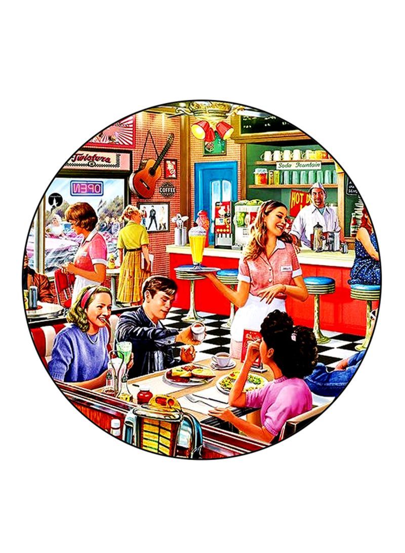 Vintage Art Printed Mouse Pad Multicolour