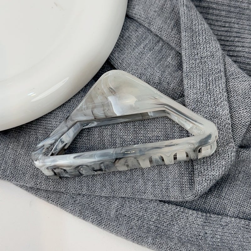 Generic Ink-Wash Design Large Hair Claw Clip Women 2024 triangle style
