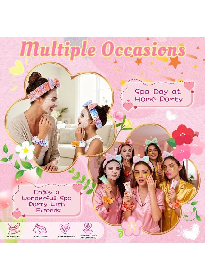 BECHOICEN 136Pcs Spa Party Supplies Set - 12 Spa Day Kits with Face/Lip/Eye/Hand/Foot Care,Party Favors for Sleepovers,Birthdays,Slumber Party & Relaxation,All Skin Types Safe - Image 3