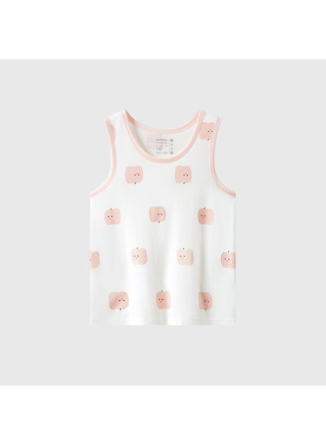Potatokids Children's Tank Top, Summer Thin Breathable Undershirt, Milk Silk Sleeveless T-shirt For Teenagers, Suitable For Inner Or Outer Wear - Image 3