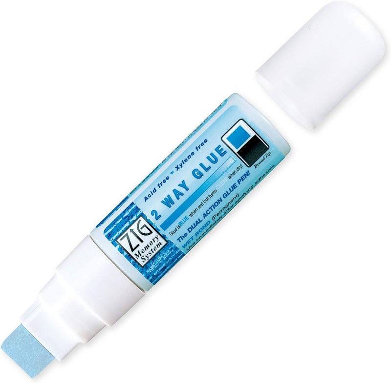 Zig Two Way Glue Pen with Jumbo Tip - 0.88oz, Acid Free and Xylene Free - Image 1