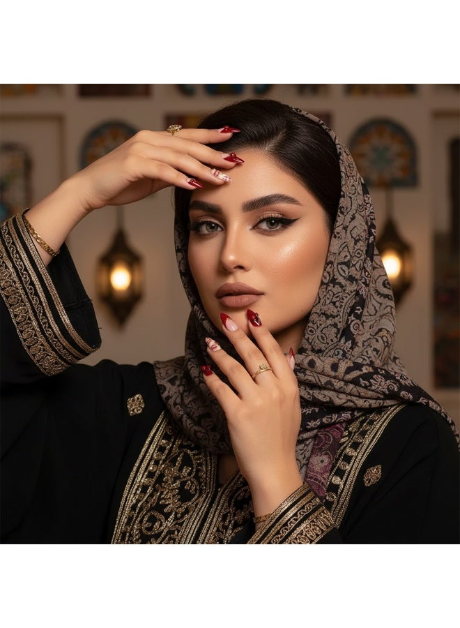 سنسيب نوع الأظافر: أظافر فرنسية ملصقة - حزمة جل ناعم، أظافر فرنسية مزيفة قصيرة، أظافر صالونية الجودة، أظافر ملصقة بسلاسة، أظافر ملصقة بالغراء للنساء، فن الأظافر، تزيين الأظافر. - Image 2