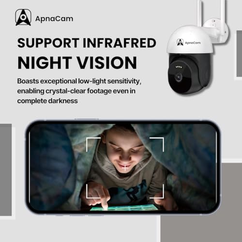 ApnaCam 3MP 4G PTZ Outdoor Security Camera | SIM Card Supported | 360° Rotation | Two-Way Audio | Full Color Night Vision | IP66 Weatherproof | SD Card Recording | Live Monitoring CCTV - Image 4