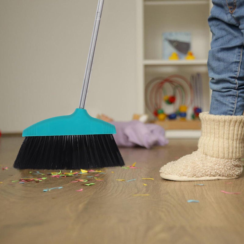 Soft Bristle Angle Broom Long Handle For Sweeping Hair Dust Kitchen Home Office Patio - Image 5