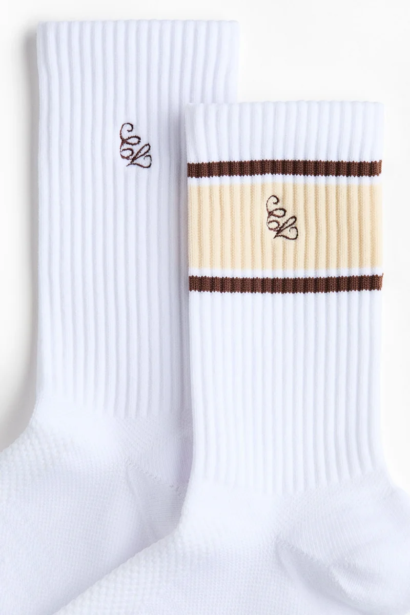 H&M  2-pack sports socks with DryMove™ for Women | Best Price UAE