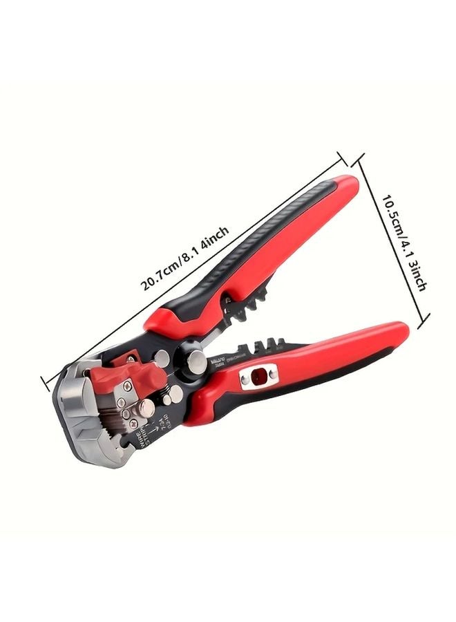 Professional Automatic Wire Stripper Crimping Tool 24 10AWG Red Black - Image 3