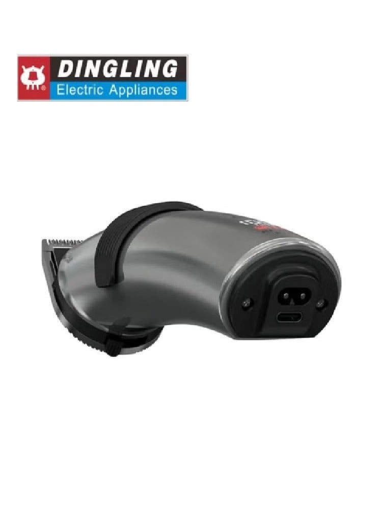 DINGLING Professional Electric Hair Clipper with Blade Men's Hair Trimmer RF-609PRO Silver - Image 4