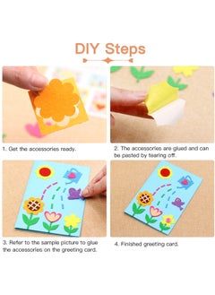 Y&D SYOSI, 5pcs Card Making Kits, DIY Handmade Greeting Cards for Teacher's Day Birthday, as Gift Mother Father Brother Sister  - Image 4