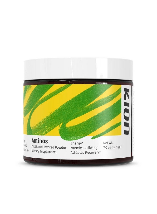 Kion Aminos Essential Amino Acids Supplement - Amino Acid Powder, Amino Energy Powder, Essential Energy Without Caffeine, Essential Amino Acids, BCAA EAA - 30 Servings, Cool Lime - Image 1