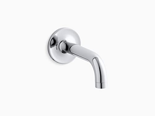 Kohler 14427CP Purist WallMount 90 Degree Bath spout 25 gpm Polished Chrome - Image 1