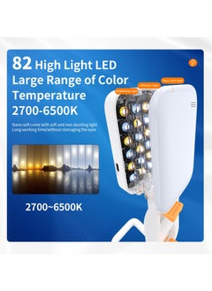 SYOSI Portable Selfie Light with 82 LED, 3 Light Modes, RGB Modes, and Foldable Phone Holder, Perfect for Selfies, Vlogging, TikTok, and Videos  - Image 5