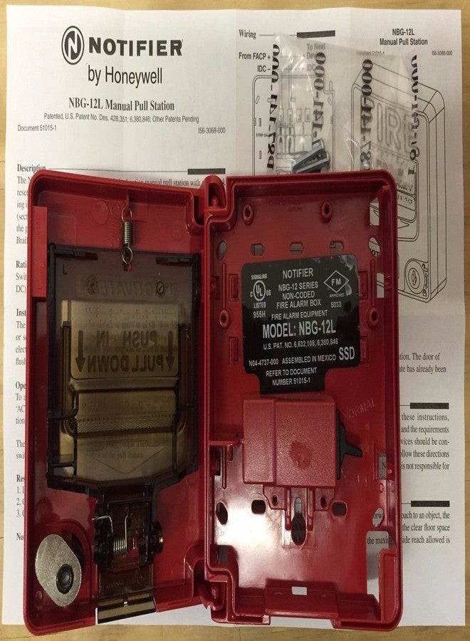 Notifier NBG-12L Dual Action Pull Station W/Key Lock - Image 2