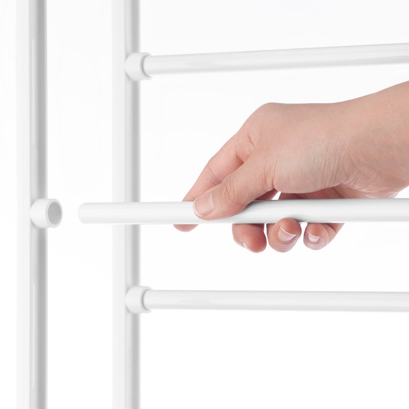 Whitmor 36 Pair Over The Door Shoe Organizer, 12 Tier Hanging Shoe Organizer, Heavy Duty Metal Shoe Holder, Hanging Shoe Rack for Closet Organizer & Storage, 72" L x 22.5" W x 7.5" H, White - Image 3