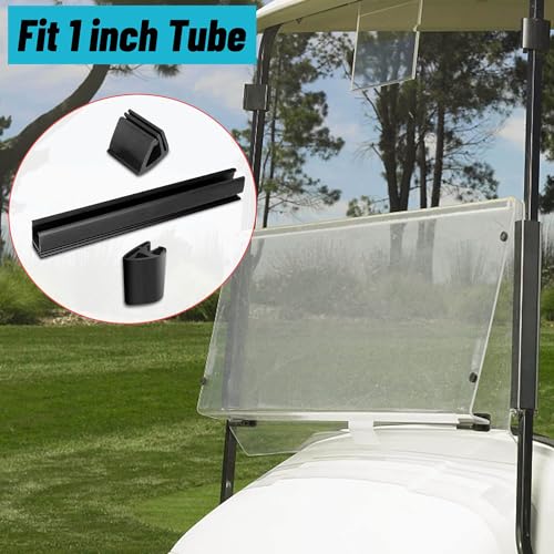 MOSNAI Golf Cart Windshield Clips Kit for Club Car Precedent,Include 11" Windshield Sash Clips,Windshield Retaining Clips fit 1"x1" Tube,Windshield Bottom Clips,OEM#101444101,102005801 - Image 5