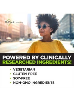 Davinci DaVinci Labs Cortisol Benefits - Dietary Supplement to Support Healthy Cortisol Levels and Adrenal Health - With Ashwagandha Extract, Rhodiola Rosea Root and More - Gluten-Free -60 Vegetarian Capsules  - Image 5